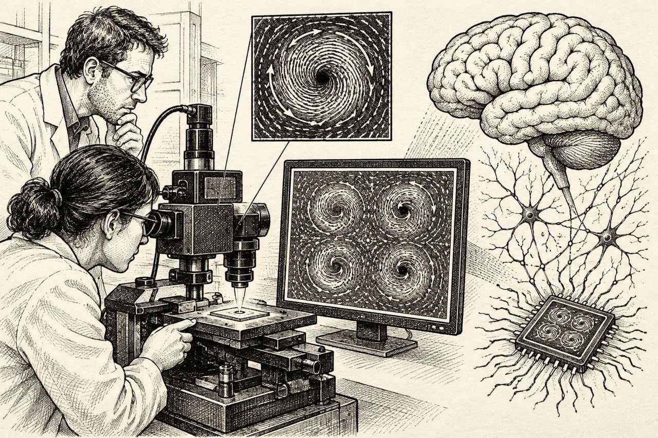 Scientists Film Magnetic Vortices to Advance Brain-Like Computing