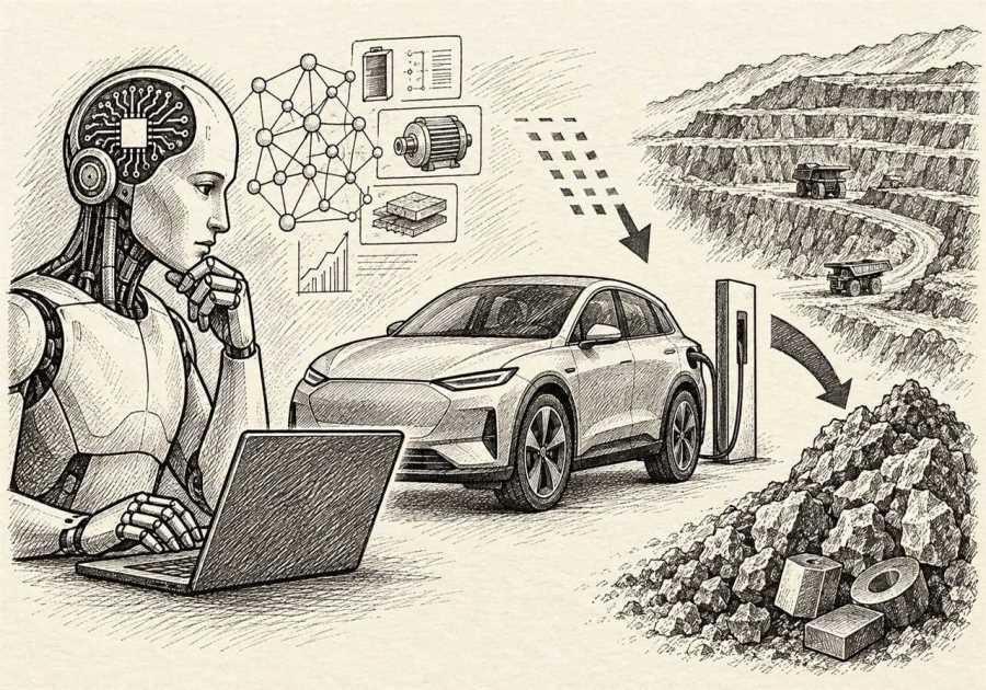 AI Breakthrough May Reduce Electric Vehicle Reliance On Rare Earth Elements