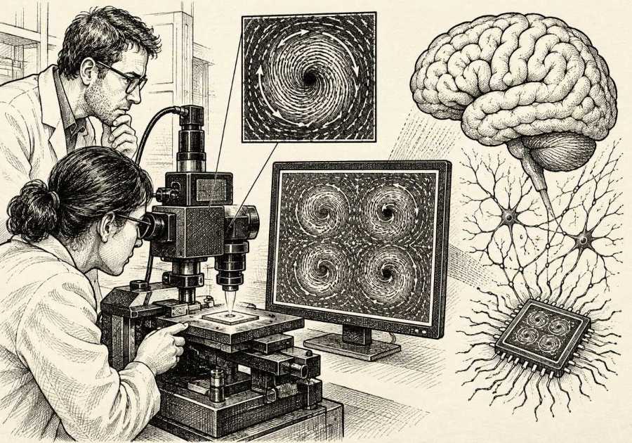 Scientists Film Magnetic Vortices to Advance Brain-Like Computing